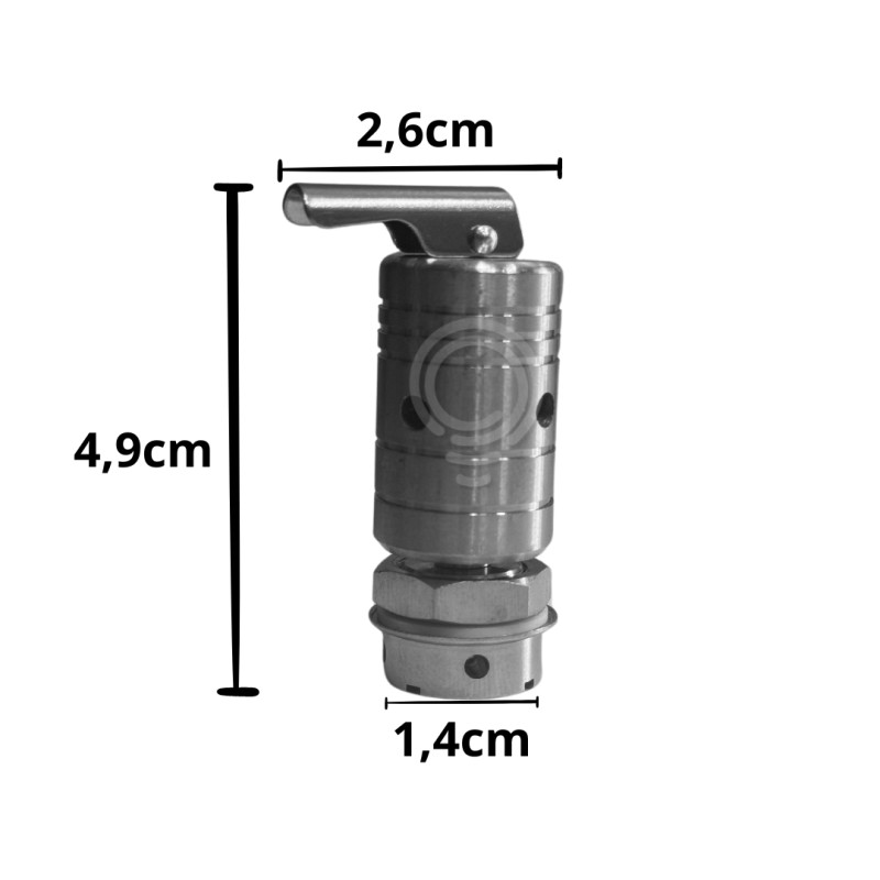 Valve dexercice à raccord en acier inoxydable...
