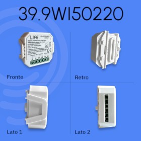 Modulo apertura cancelli ed elettroserrature relè smart contatto pulito 2A 220v 