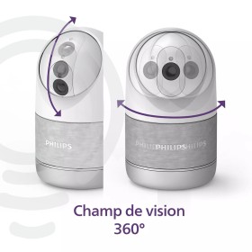 Philips Welcome Eye Look caméra de sécurité quotidienne 2k ultra HD suivi automatique