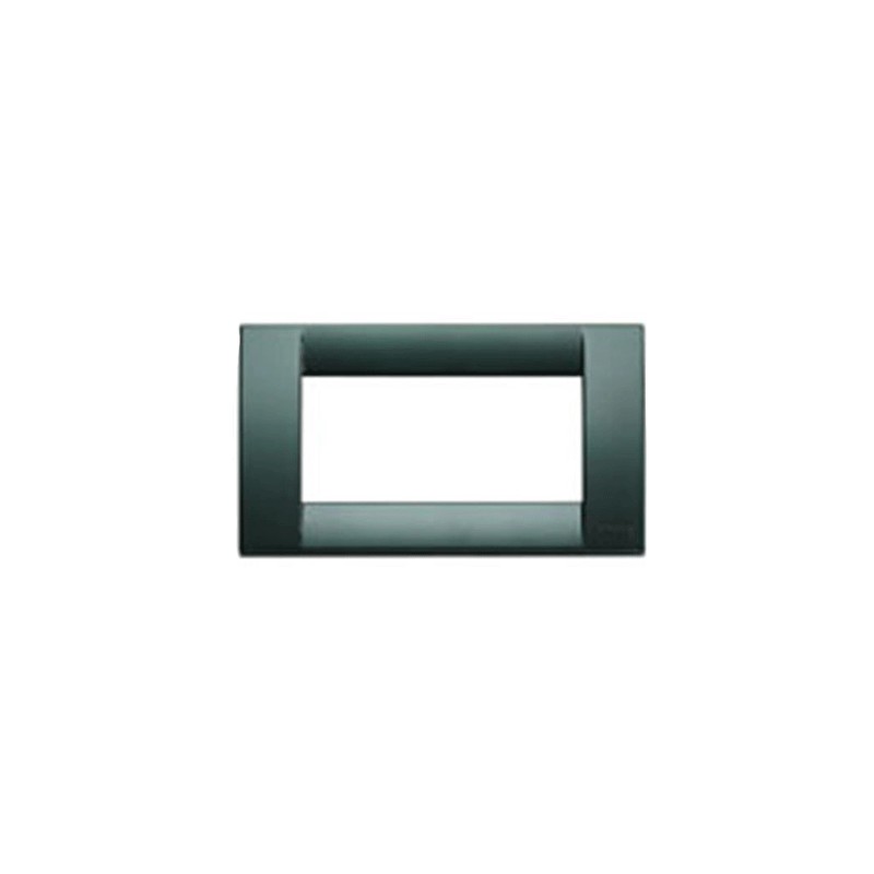 Placca classica tecnopolimero 4moduli verde smeraldo idea Vimar