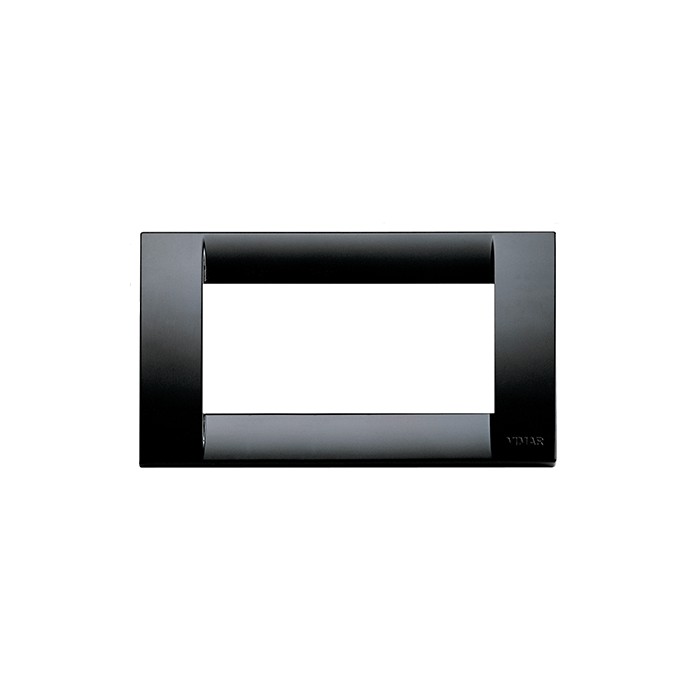 Placca idea tecnopolimero classica 4 moduli Nero 1674416 Vimar