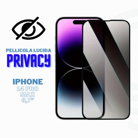 3D Privacy Protective Film in Tempered Glass for iPhone 14 Pro Max Maximum Protection Excellent Transparency