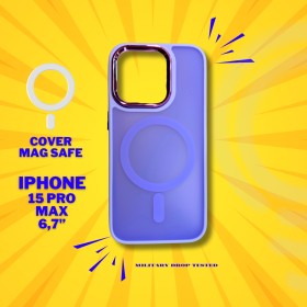 Cover Opaca MagSafe iPhone 15 Pro Max Viola Protezione Robusta per il Tuo  Smartphone