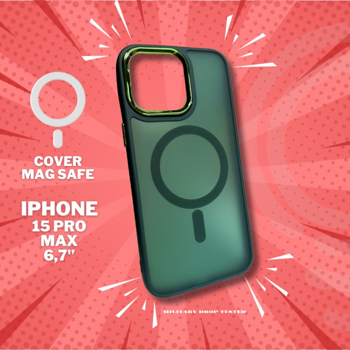 Coque verte mate pour iPhone 15 Pro Max Protection... 2