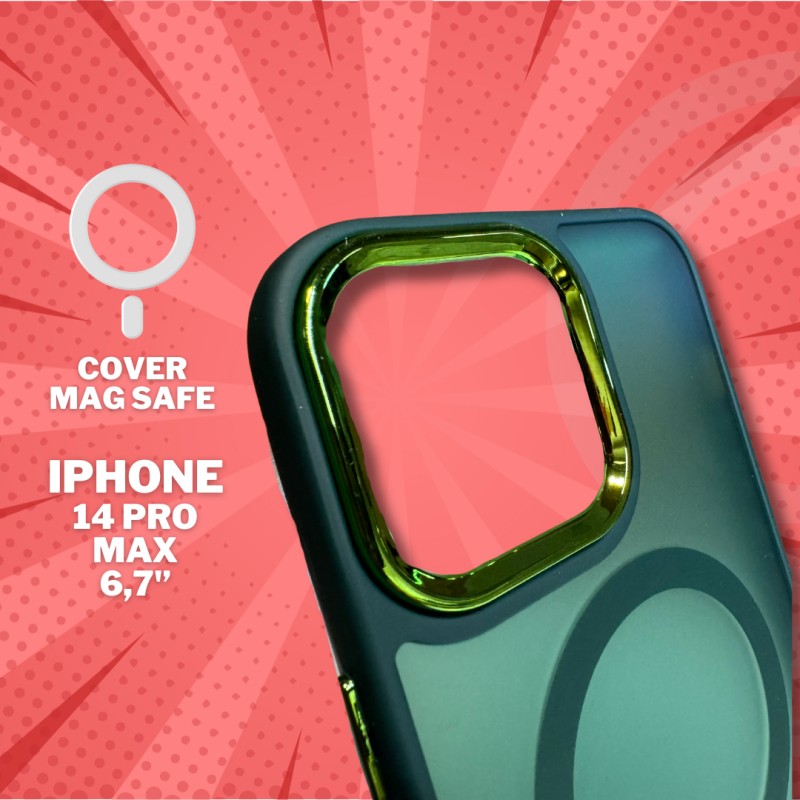 Cover Opaca Verde per iPhone 14 Pro Max...