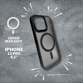 Mattes Cover mit MagSafe für iPhone 13 pro schwarz Robuster Schutz und eleganter Stil