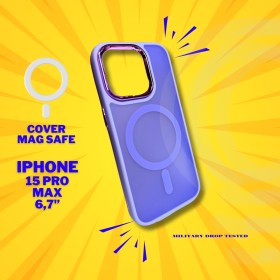 Matte MagSafe Cover iPhone 15 Pro Max Purple Robust protection for your Smartphone