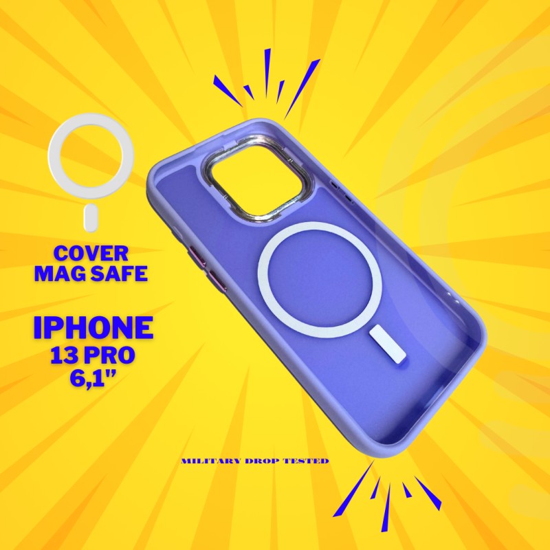 Cover Opaca MagSafe iPhone 13 pro viola...