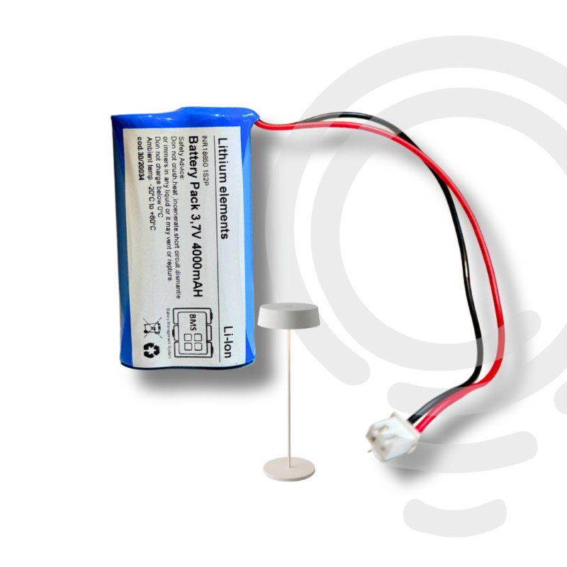 Titre : Batterie lithium ion rechargeable 3,7V...