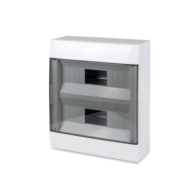 Tableau électrique mural 24 modules avec porte...