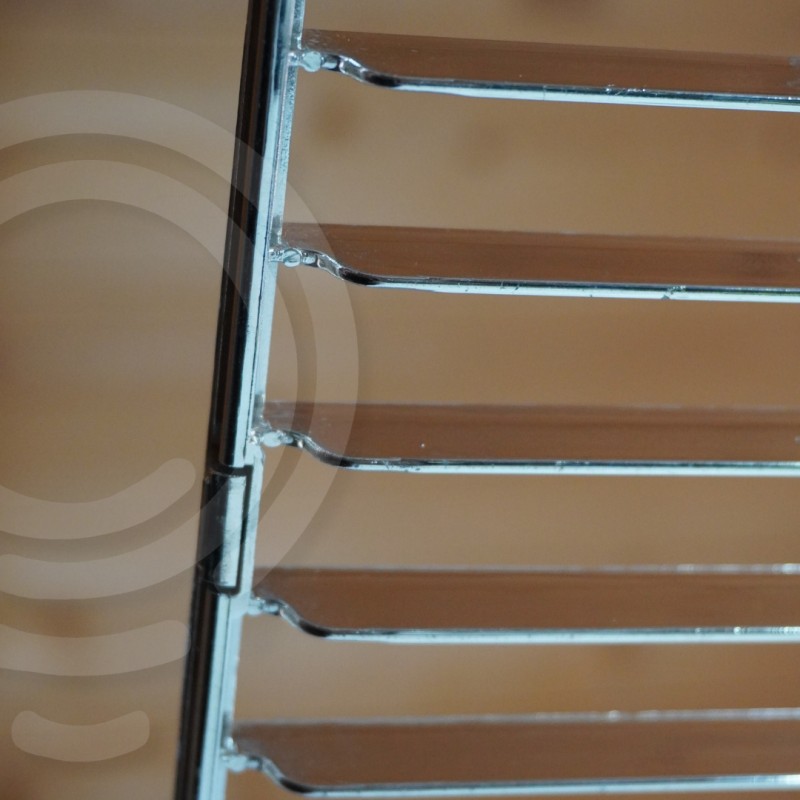 Kit schermi lamellari metallizzati cromo lucido...