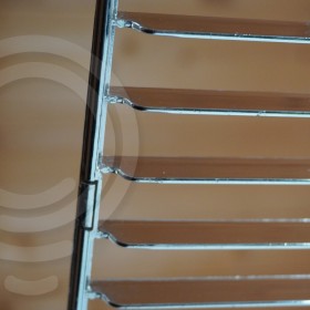 Kit schermi lamellari metallizzati cromo lucido serie Ekos Plexiform