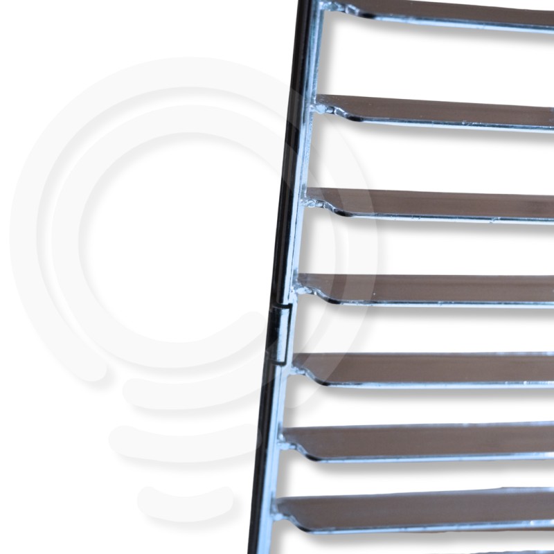 Kit décrans lamellaires métalliques chromés...