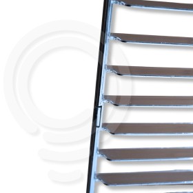 Kit schermi lamellari metallizzati cromo lucido serie Ekos Plexiform