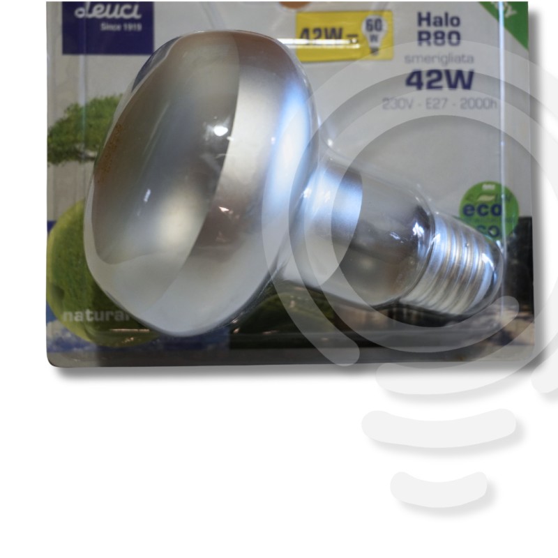 Lampada spot faretto R80 60w e27 230v 