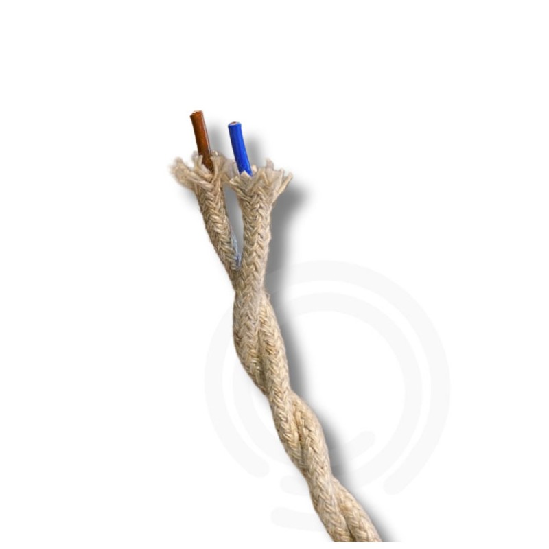 Chandelier cable braided silk fabric 2x0.75mm...