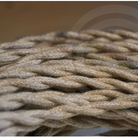Câble électrique lustres tressés corde tissu JUTAN 3x2,5mm2 