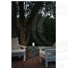 Led-hub anthracite led pole 13w 1440lm 4000k ip54 2 schuko sockets 2500w 13x65cm