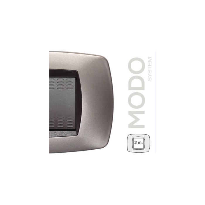 Placca modo placca 2 posti Bronzo opaco Master 