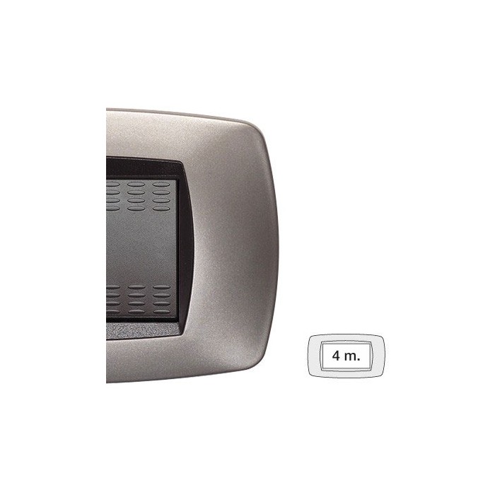 Placca modo placca 4 posti Bronzo opaco Master