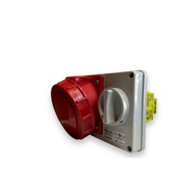 3p tn 32a red ip67 built-in interlocked socket
