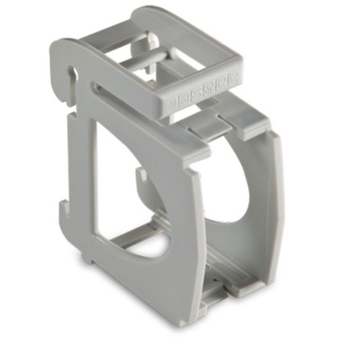 Supporto guida din 1 modulo grigio 43801 master