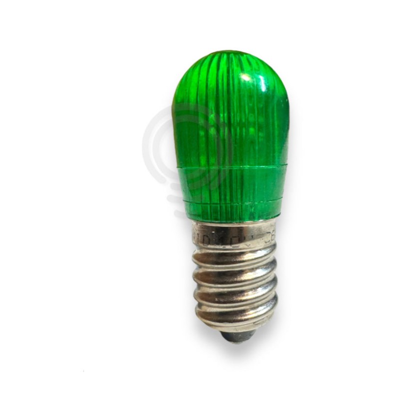 Lampada a led luminaria verde E14 5w 19x47 natalizio 