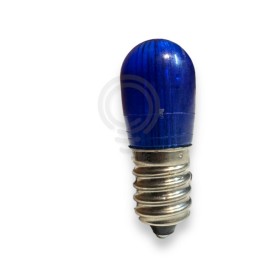Lampada a led luminaria BLU E14 2.4w 19x47 10-36v natalizio 
