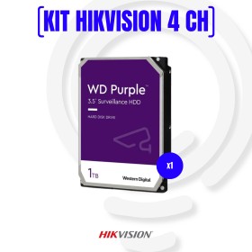 Kit videosorveglianza canali 4 turret 4 pezzi da 2megapixel 1 fvr turbo had hiwatch series 4 aliment