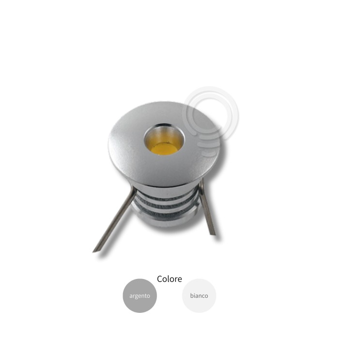 Mini Faretto LED Incasso Star DC12V Bianco e Silver 0.2W 11LM 4000K