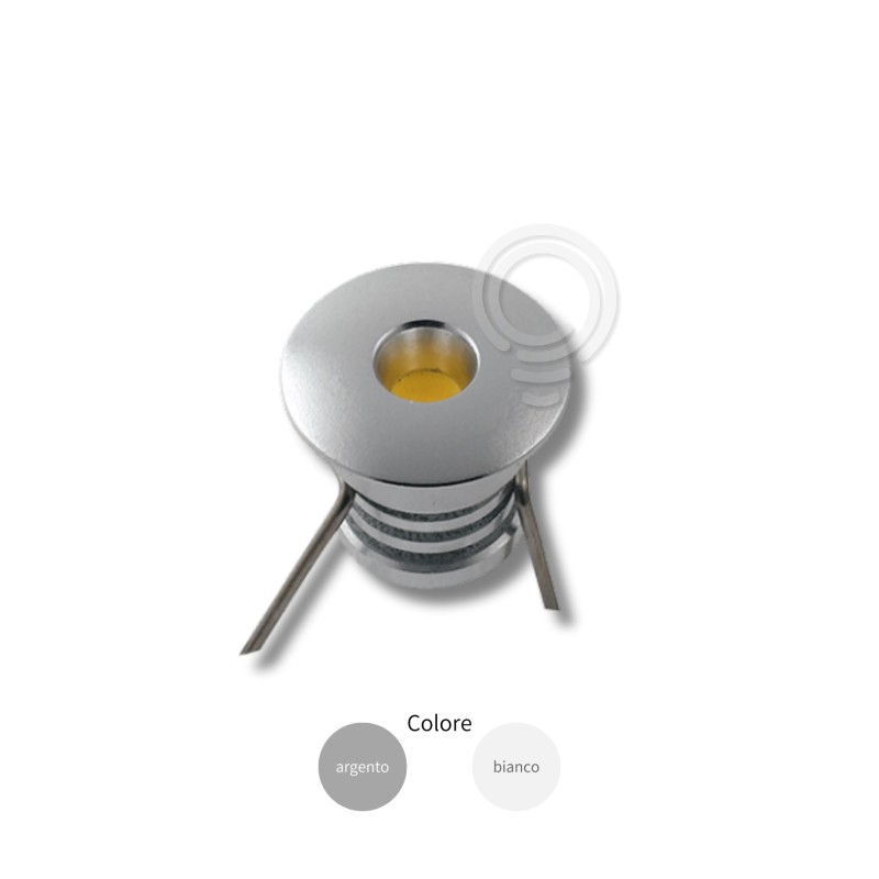 Mini Faretto LED Incasso Star DC12V Bianco e Silver 0.2W 11LM 4000K
