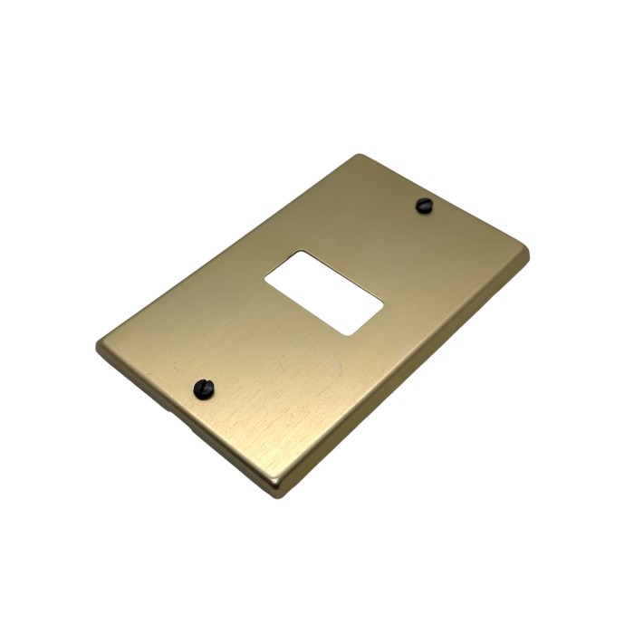 Placca alluminio bronzo 1foro magic  351/1 2