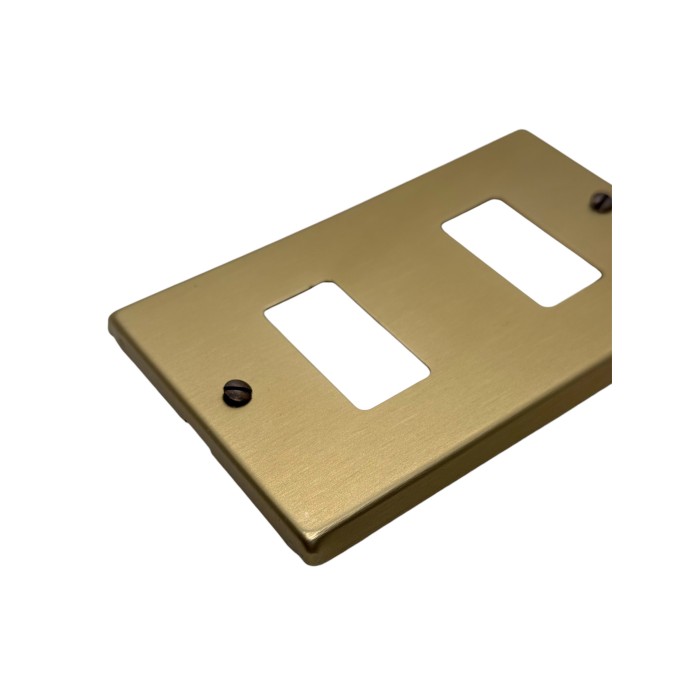 Placca bronzo alluminio 2fori  su 503 2512 magic  351/2 2