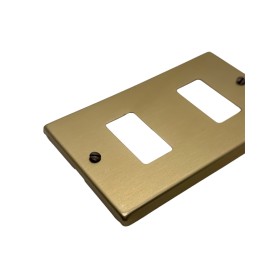 Placca bronzo alluminio 2fori  su 503 2512 magic  351/2