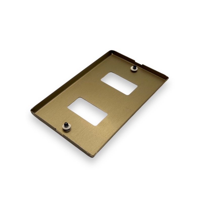 Placca bronzo alluminio 2fori  su 503 2512 magic  351/2