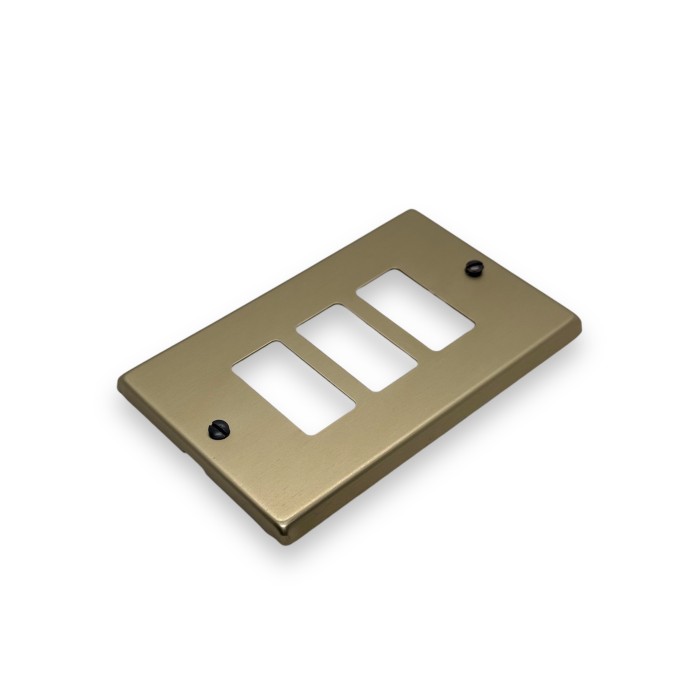 Placca alluminio bronzo 3fori magic su 503E 351/3 2