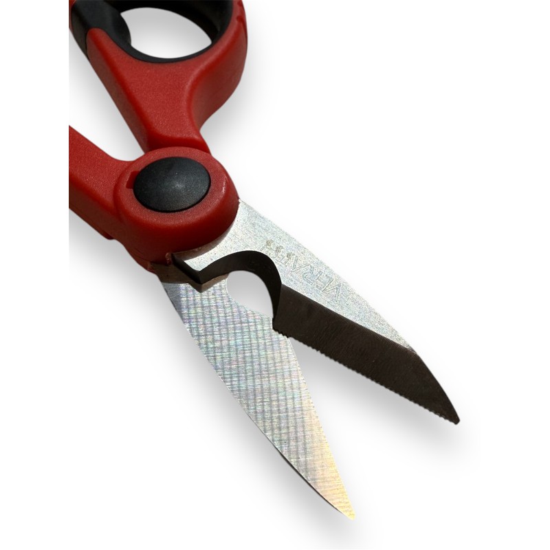 Forbice professionali elettricista tagliacavo lama acciaio inox con fodero