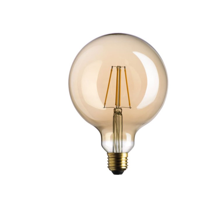 Lampada globo stick 725lm 7.0w E27 forma globo ambra vintage