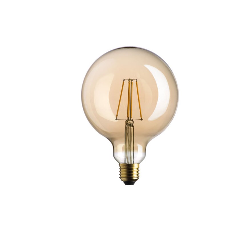 Lampada globo stick 725lm 7.0w E27 forma globo ambra vintage
