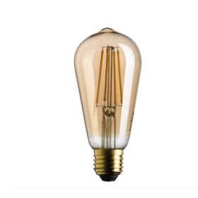 Lampada vintage stik gold led luce ambrata 7w 725 lumen e27 2500k 