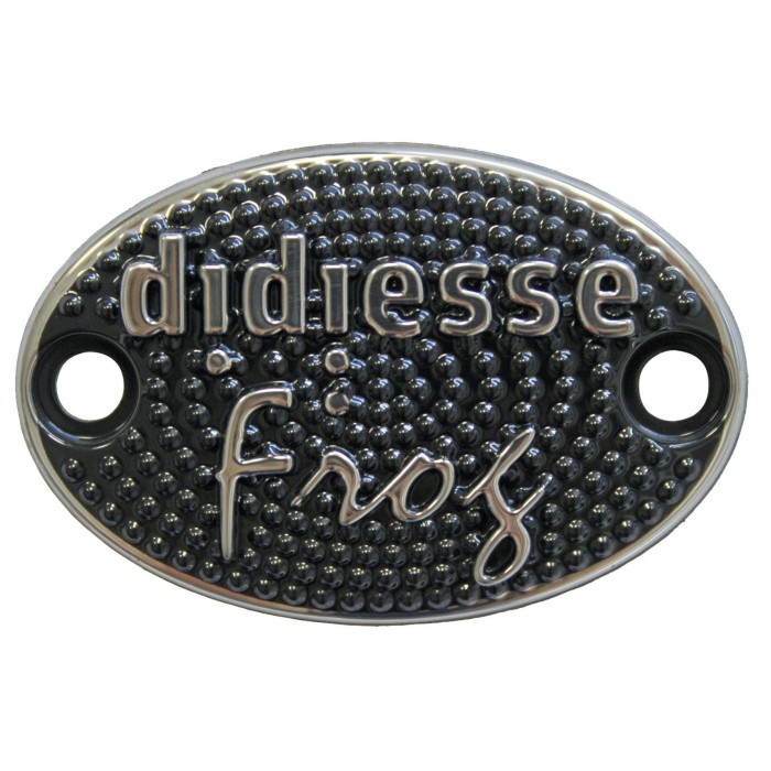 Targhetta ovale didiesse frog 