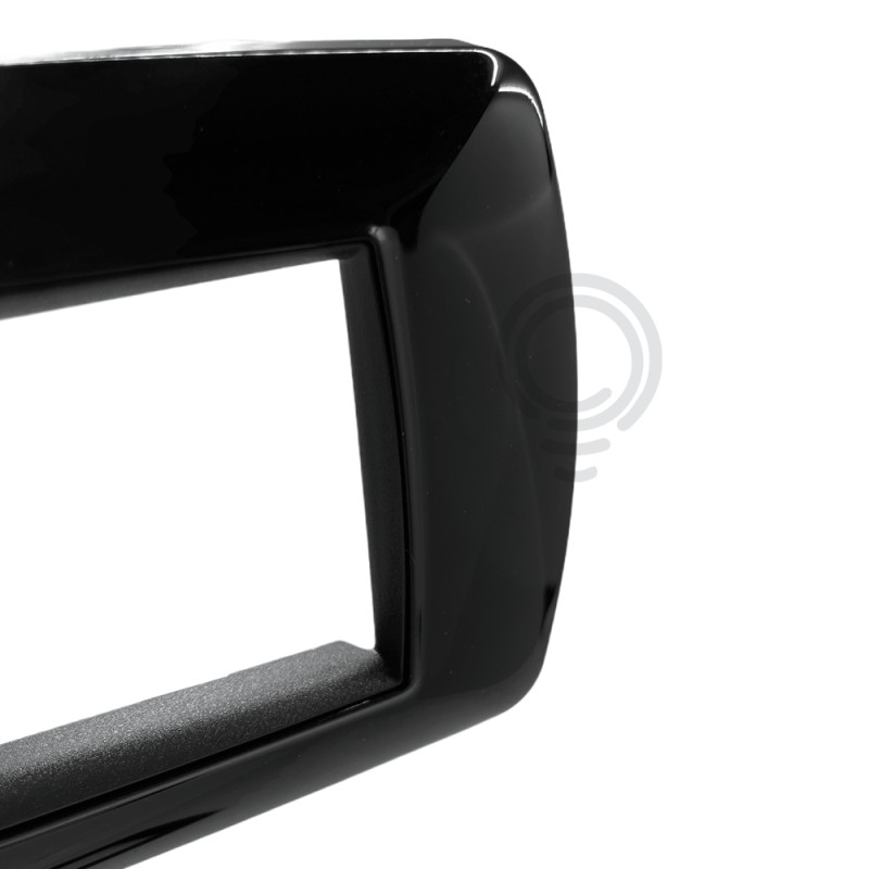 Placca life 2f nero lucido 2982n elettrocanali