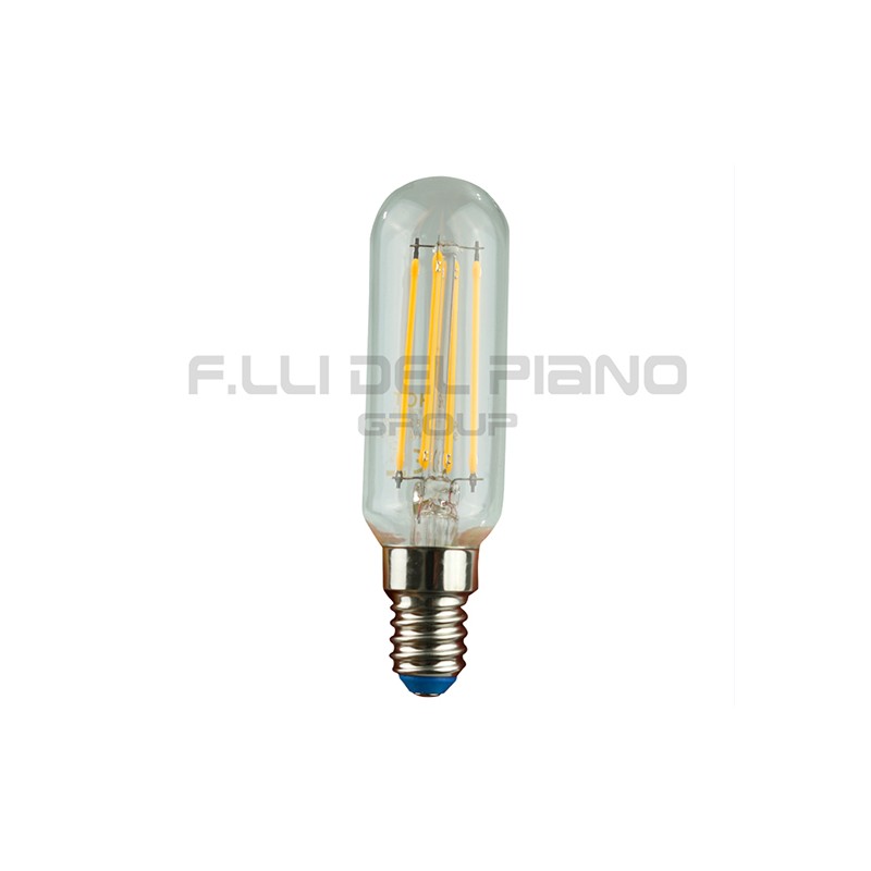 Lampadina a led tubolare e14 luce calda 4.5w - 40w kappa illuminazione