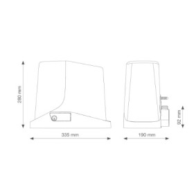 Motore scorrevole 230v 1600kg slinding key automation 900TUS162