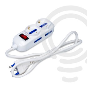 Presa multipla elettrica 4 bipasso 2 unel interruttore luminoso 