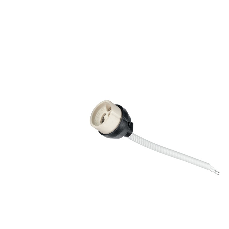 Portalampade gu10 incluso filo 12cm