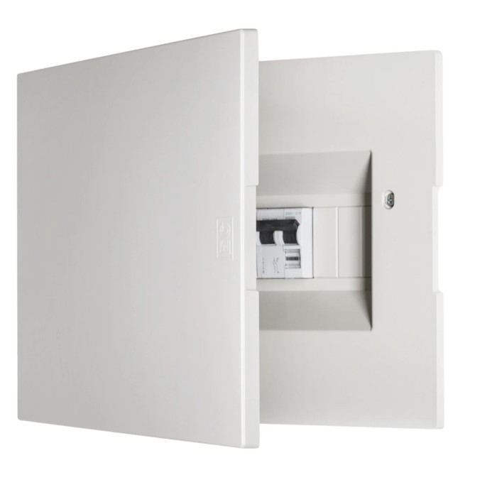 Centralino da incasso solo porta colore sabbia 12 moduli IP40 Elettrocanali  2