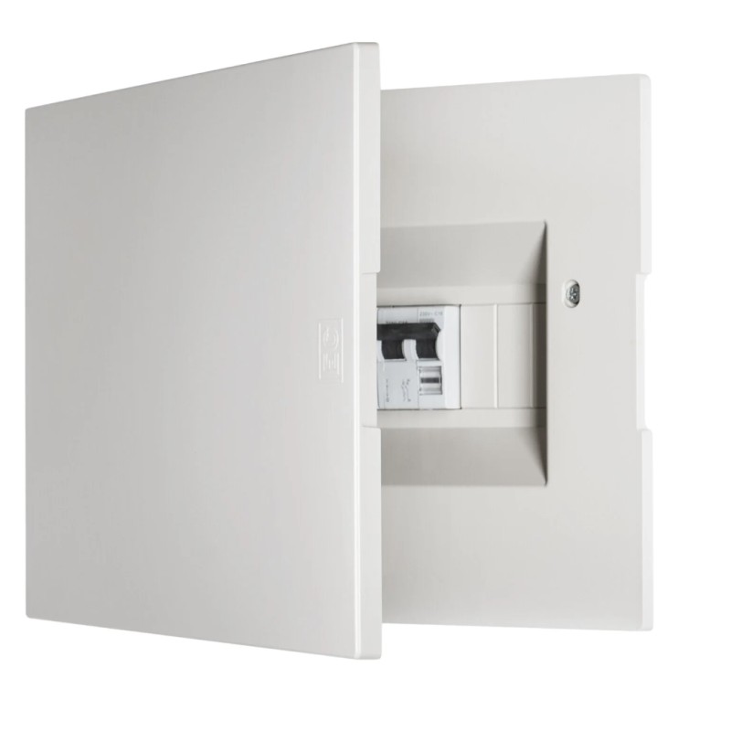 Centralino da incasso solo porta colore sabbia 12 moduli IP40 Elettrocanali 