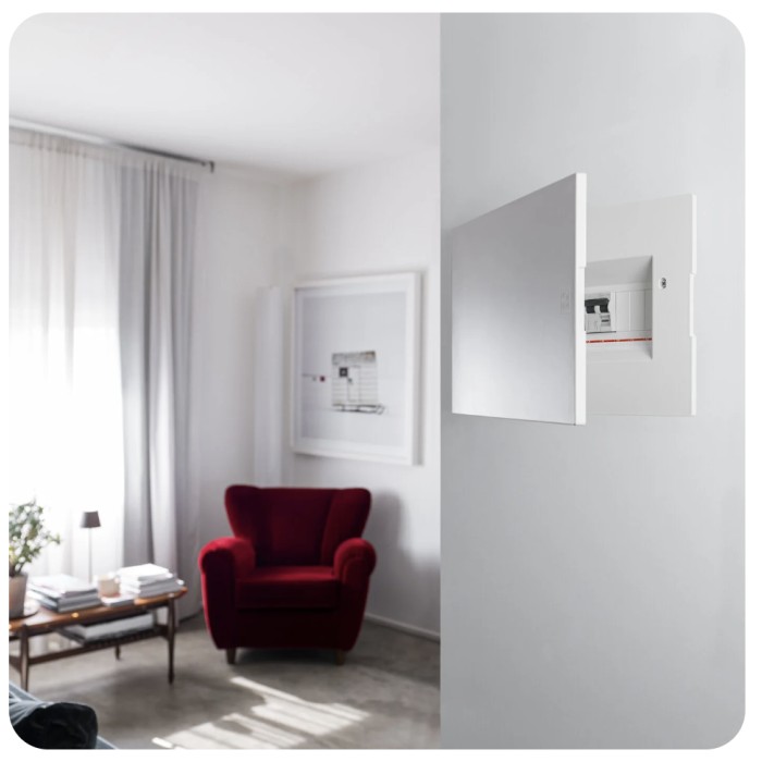 Frontale centralino essenza 12 mod bianco  