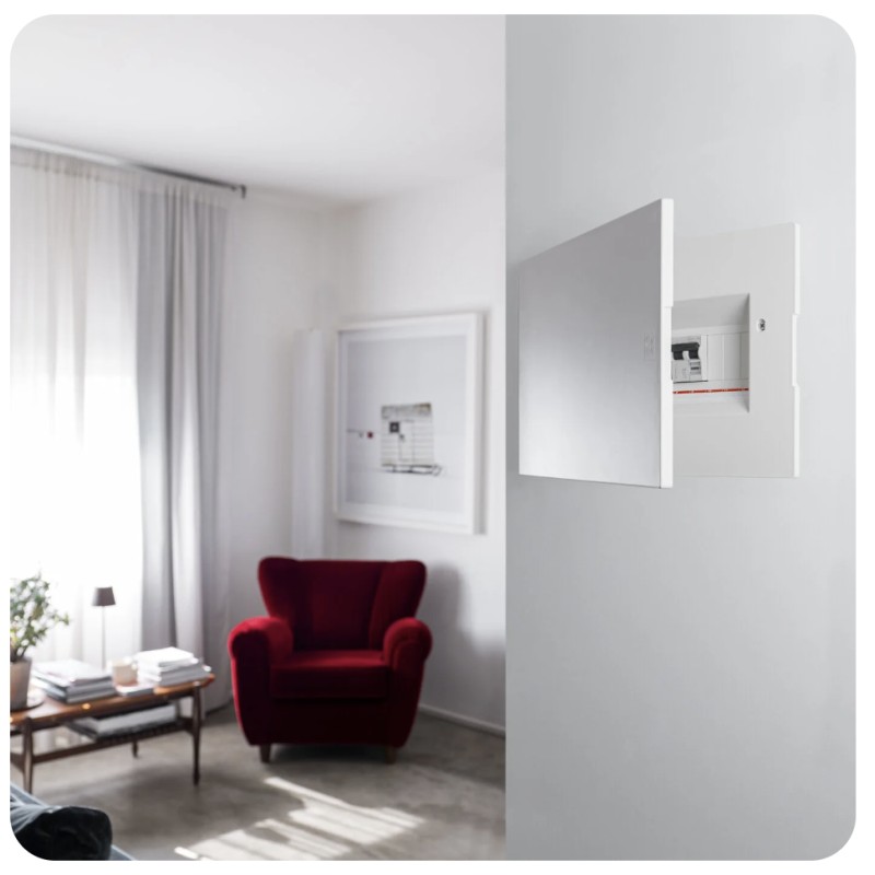 Frontale centralino essenza 12 mod bianco  